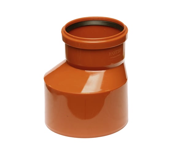 Изображение товара Эксцентрический канализационный переход КОНТУР PP D160/110 ОРАНЖ 078303160100