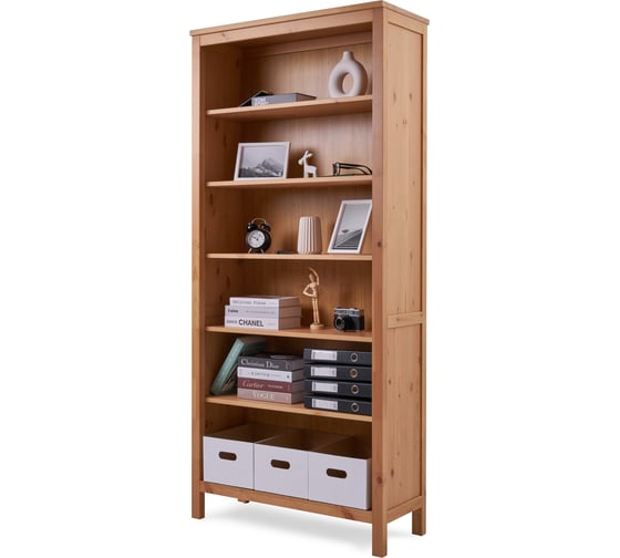 Изображение товара Стеллаж Лузалес КЫМÖР Стеллаж 90х198х37, светло-коричневый 5031280204