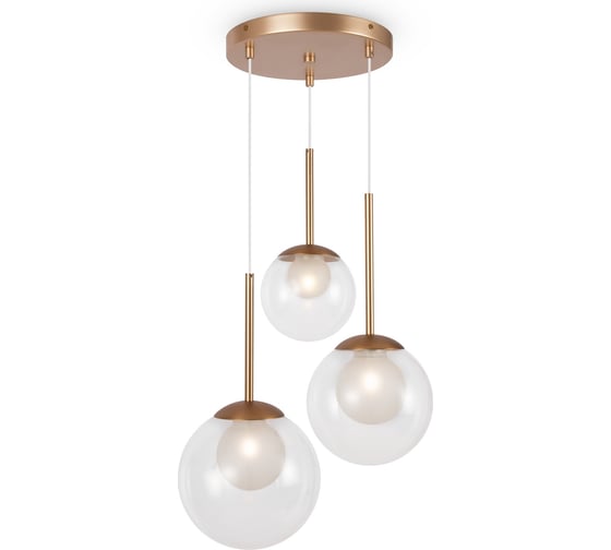 Изображение товара Подвесной светильник MAYTONI basic form 3хg9x20w металл золото MOD521PL-03G