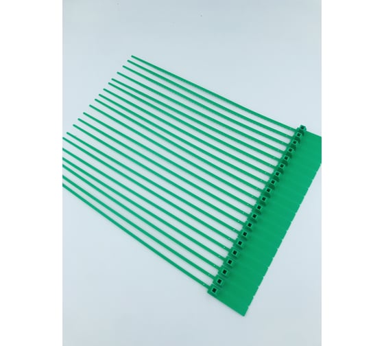 Изображение товара Пластиковая номерная пломба Пломба.Ру d 3,4 мм., l 210 мм., цвет зеленый 50 шт. кпп-1-2203 1006054