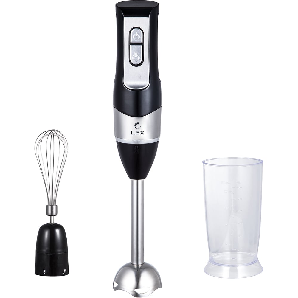 Изображение товара Погружной блендер LEX LXHB1005-2 черный мощностью 1000 Вт компактное устройство