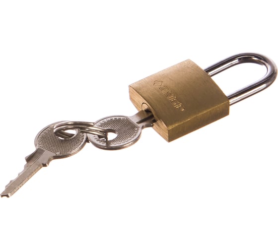 Изображение товара Навесной мини замок Зубр латунный корпус, 20 мм, Профессионал 37130-20_z01