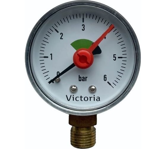 Изображение товара Вертикальный манометр Victoria 50-1/4- 6bar 27-506