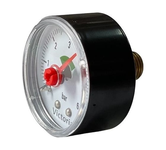 Изображение товара Горизонтальный манометр Victoria 50-1/4- 6bar 27-606