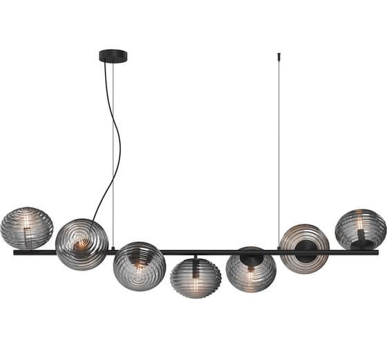 Изображение товара Подвесной светильник MAYTONI reels 7хe14x40w металл черный MOD268PL-07B