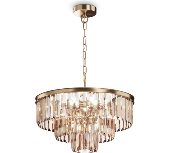 Изображение товара Подвесной светильник MAYTONI revero 7хe14x40w металл и стекло золото MOD085PL-07G