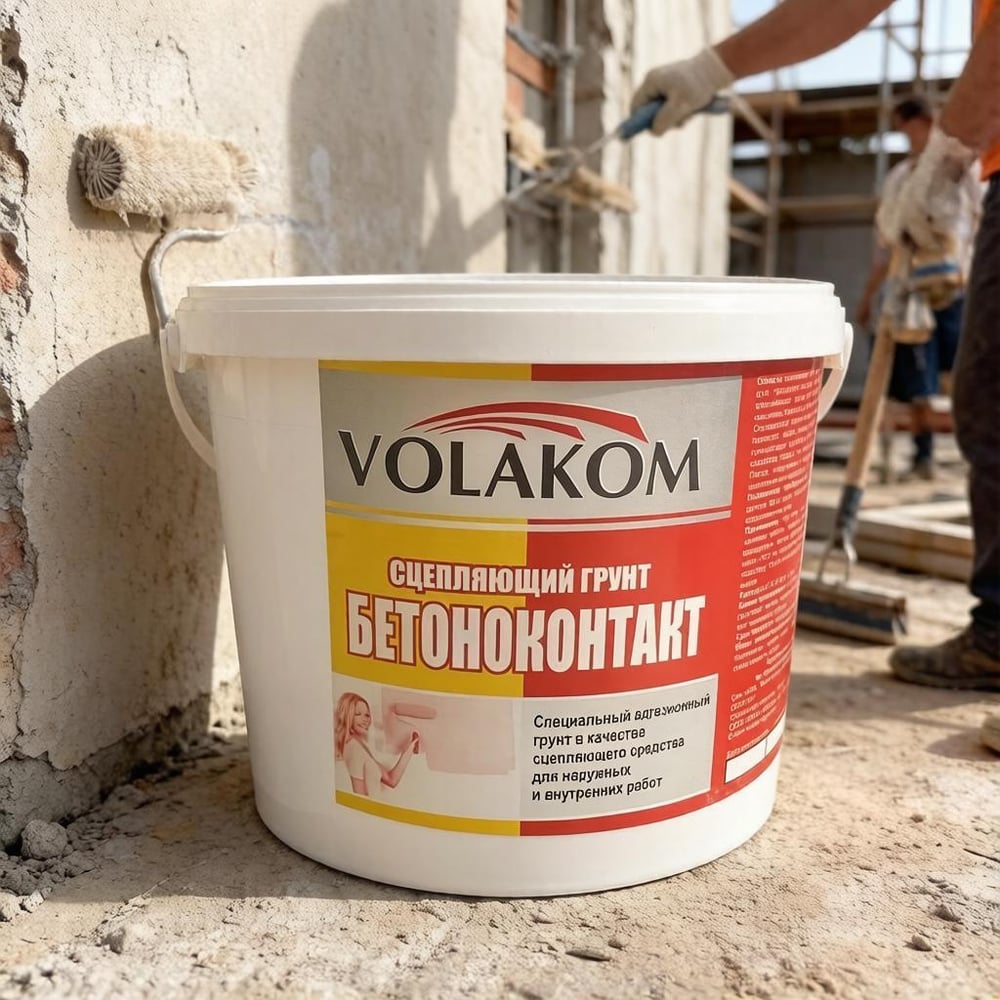 Изображение товара Адгезионный грунт Volakom Бетоноконтакт 1.4 кг 658002 Изображение товара Адгезионный грунт Volakom Бетоноконтакт 1.4 кг 658002