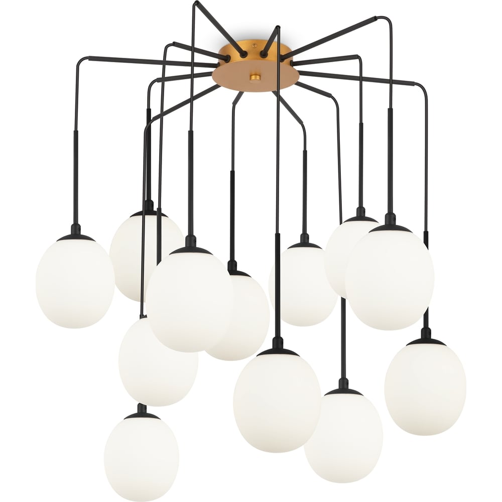 Изображение товара Подвесной светильник MAYTONI branch 12G9 40W стиль модерн золото и черный