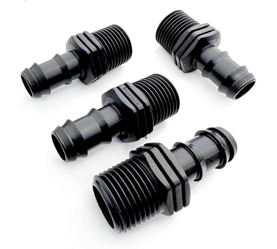 Изображение товара Адаптер НР 1/2" для магистральной трубки 16 мм - 4 шт. Профитт 1892167