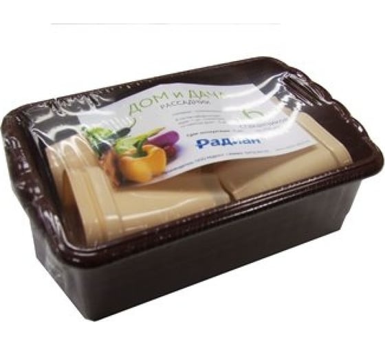 Изображение товара Комплект для рассады ЛЕТО 24,7x16,6x9см, 6 горшков со съемным дном 250мл, ящик, пластик 29655