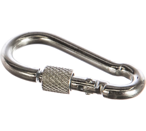 Изображение товара Карабин с фиксатором Саморезик 5х50 DIN 5299 D, 5 шт. DIN5299D-5х50-5