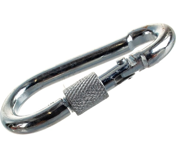 Изображение товара Карабин с фиксатором Саморезик 7х70 DIN 5299 D, 5 шт. DIN5299D-7х70-5