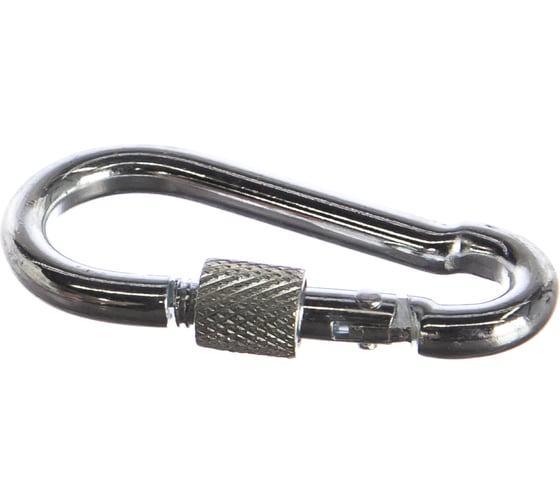 Изображение товара Карабин с фиксатором Саморезик 6х60 DIN 5299 D, 5 шт. DIN5299D-6х60-5