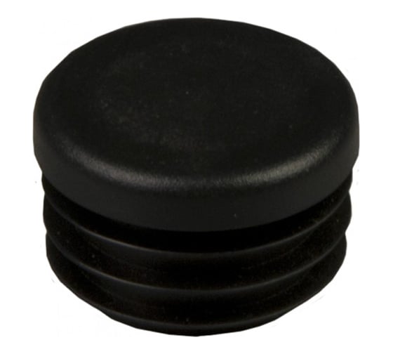 Изображение товара Заглушка для труб КРЕП-КОМП круглая D=32 мм, черная 150 шт. 26-0070