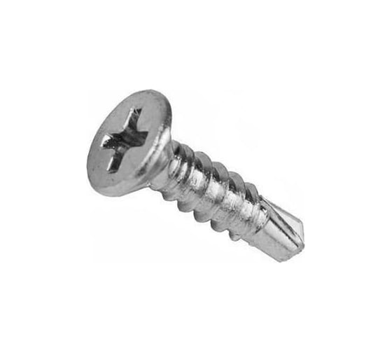 Изображение товара Оконный саморез Метизный двор 3,9x35 сверло, белый, 500 шт. 4690441035004