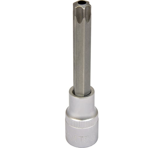 Изображение товара Головка с длинной вставкой TORX с отверстием, 1/2", TH50, L 100 мм AV Steel AV-526350