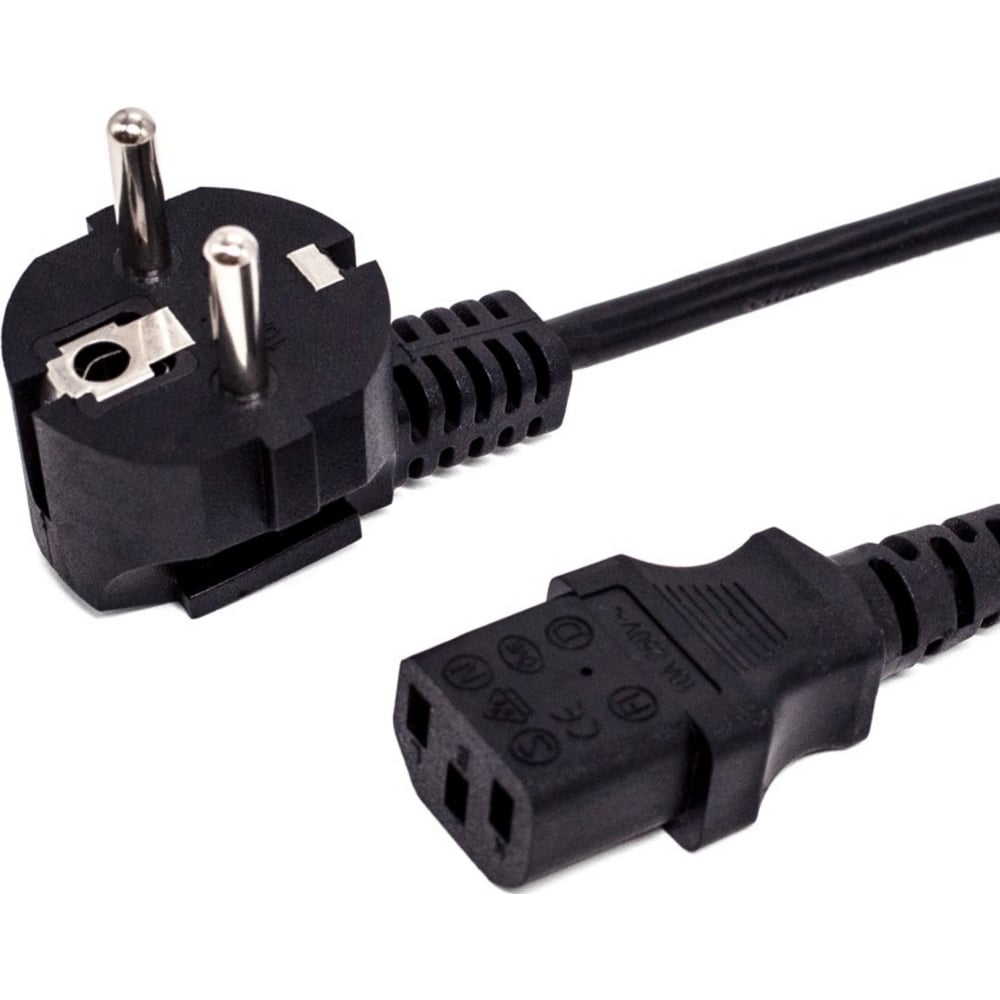Изображение товара Кабель питания FL-PC-SH90/C13-C1-1.8-BK ПВС-АП 3x1.0 CEE 7/7(Schuko) угловая - C13, 220/250В, 10А, чёрный, 1.8м Filum 00-00882935 Изображение товара Кабель питания FL-PC-SH90/C13-C1-1.8-BK ПВС-АП 3x1.0 CEE 7/7(Schuko) угловая - C13, 220/250В, 10А, чёрный, 1.8м Filum 00-00882935