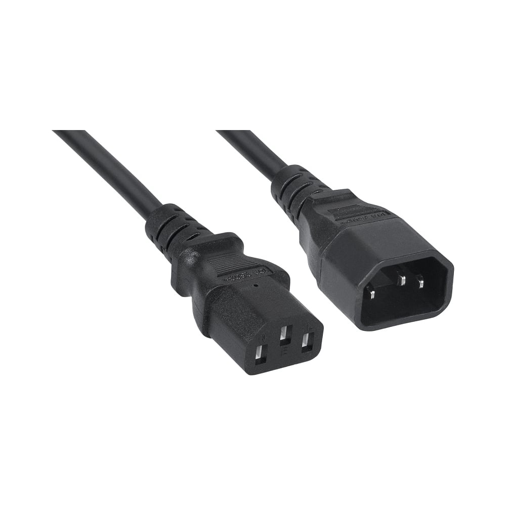 Изображение товара Кабель питания Filum пвс-ап 3x1,0 C13 - C14 220/250В 10А черный 3м