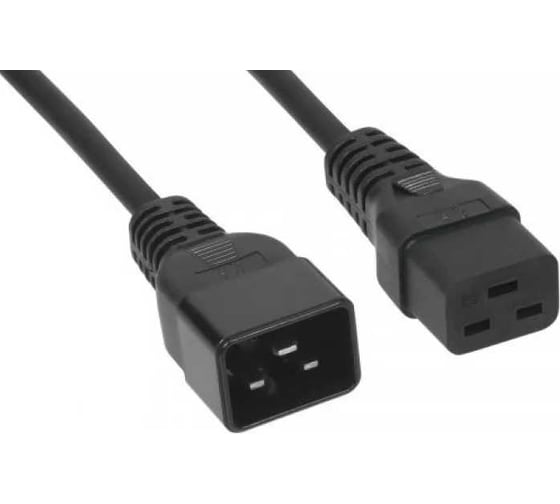 Изображение товара Кабель питания Filum пвс-ап 3x2,5 с19 - c20, 220/250в, 16а, чёрный, 1,8м FL-PC-C19/C20-C3-1.8-BK