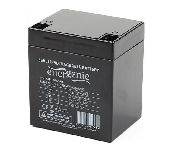 Изображение товара Аккумулятор для источников бесперебойного питания Energenie BAT-12V4.5AH