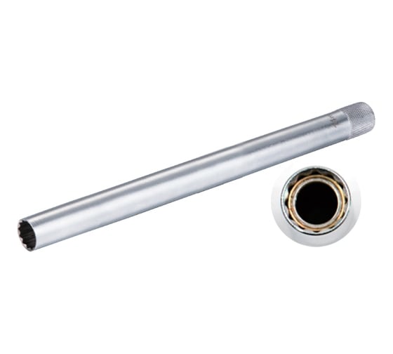 Изображение товара Головка для свечей зажигания супертонкая 12-гранная, 3/8" 14х250 мм, с магнитом AV Steel AV-920080