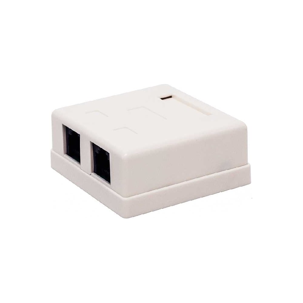 Изображение товара Настенная компьютерная розетка Filum 5e кат, 2 х rj-45/8p8c, 110/krone FL-NA-SOCKET5E-2