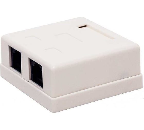 Изображение товара Настенная компьютерная розетка Filum 5e кат, 2 х rj-45/8p8c, 110/krone FL-NA-SOCKET5E-2