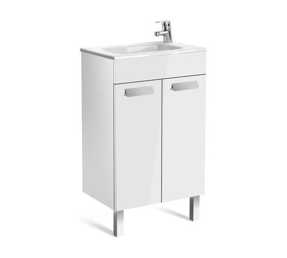 Изображение товара Модуль для раковины Roca Debba 500 мм, 2 створки, белый ZRU9302710 00022350