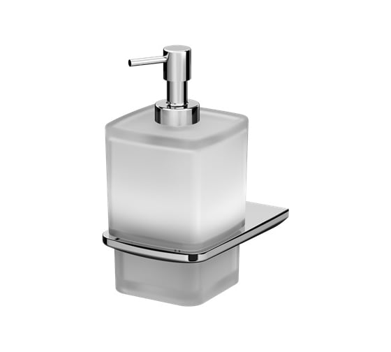 Изображение товара Стеклянный диспенсер для жидкого мыла с настенным держателем, хром AM.PM A50A36900