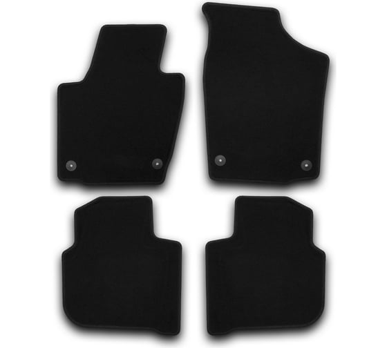 Изображение товара Коврики в салон KLEVER Econom SKODA Rapid 2012-, сед., 4 шт.текстиль KVR01451701200k