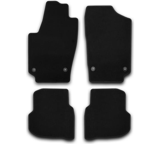 Изображение товара Коврики в салон KLEVER Econom VOLKSWAGEN Polo Sedan, 2010-, сед., 4 шт. KVR01513001200k