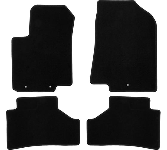 Изображение товара Коврики в салон KLEVER Econom HYUNDAI Solaris 2011-2016, хб., сед., 4 шт. KVR01204501200k