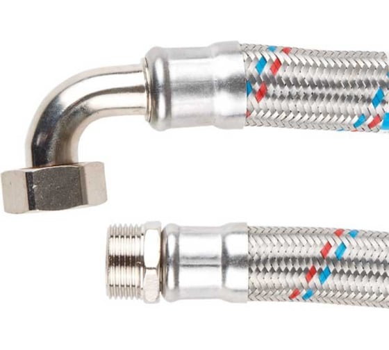 Изображение товара Подводка гибкая для станций водоснабжения AV Engineering SUS, гайка 1 - штуцер 1 80см AVE21680