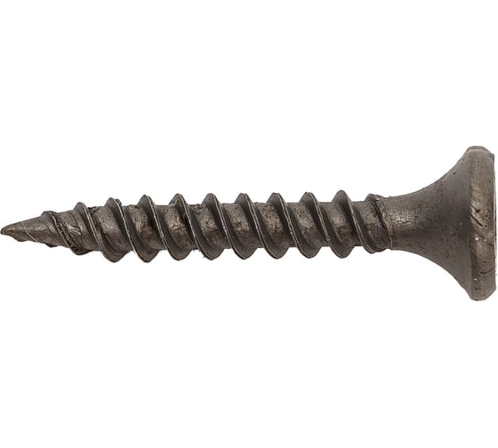 Изображение товара Саморез Качественный КРЕПЕЖ 3,5х25 потай, частая резьба, оксид 1 кг 1000905 КЧ