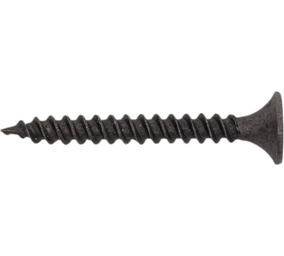 Изображение товара Саморез Качественный КРЕПЕЖ 3,5х32 потай, частая резьба, оксид 1 кг 1000907 КЧ