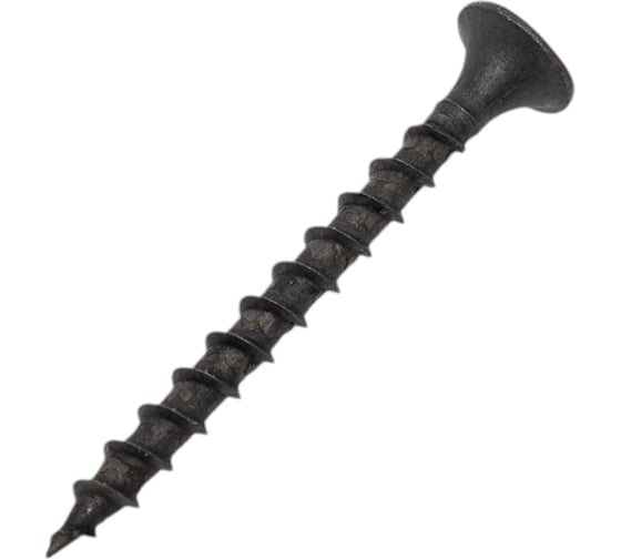 Изображение товара Саморез Качественный КРЕПЕЖ 3,5х41 потай. крупная резьба, оксид 1 кг 1000807 КЧ