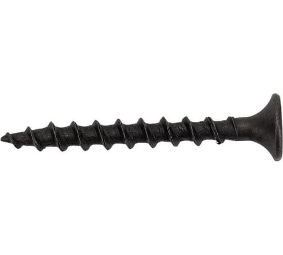 Изображение товара Саморез Качественный КРЕПЕЖ 3,5х35 потай. крупная резьба, оксид 1 кг 1000805 КЧ