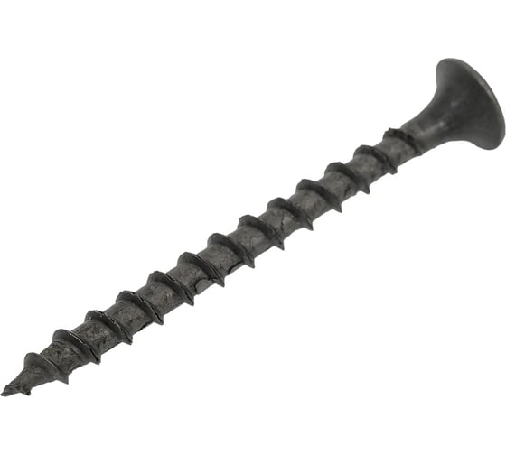 Изображение товара Саморез Качественный КРЕПЕЖ 3,5х45 потайн. крупная резьба, оксид 1 кг 1000809 КЧ