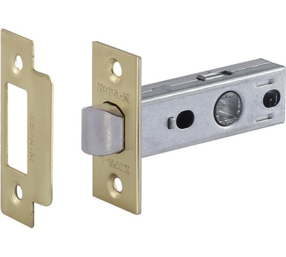 Изображение товара Дверная защелка НОРА-М С-45 GB полированная латунь 5891