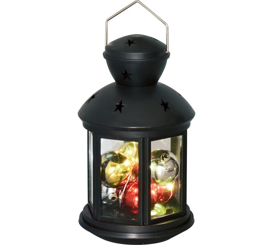 Изображение товара Фонарь со светодиодной гирляндой внутри Uniel ULD-L1220-010/DTB/RGB BLACK UL-00002309