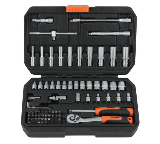 Изображение товара Набор профессионального инструмента AV Steel 72 предм. 1/4 AV-011472