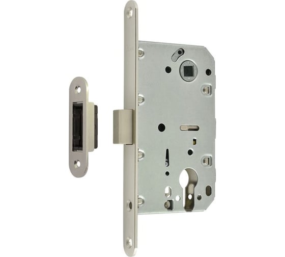 Изображение товара Корпус замка под цилиндр НОРА-М магн. ригель М25М-85 мм хром 14749