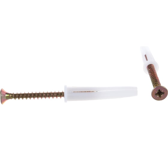 Изображение товара Набор белый дюбель VIPкрепеж 70 шт. 41566 VIP