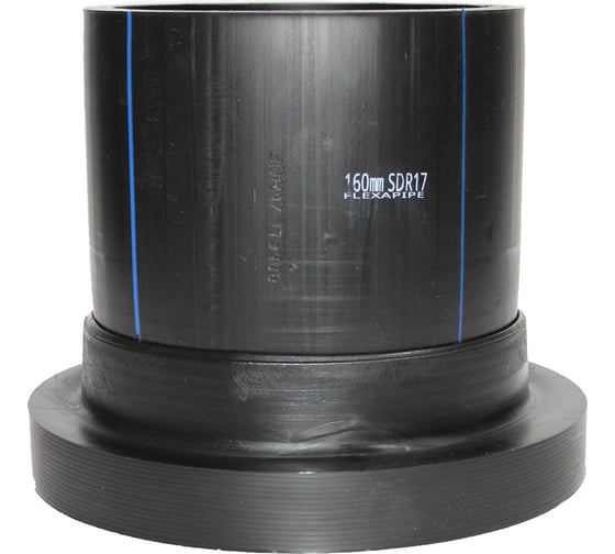 Изображение товара Втулка под фланец Флексапайп + ПЭ100, SDR17, Ø160, удлиненная FLEXAPIPE УТ0049749