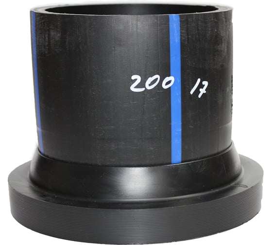 Изображение товара Втулка под фланец Флексапайп + ПЭ100, SDR17, Ø200, удлиненная FLEXAPIPE УТ0049751