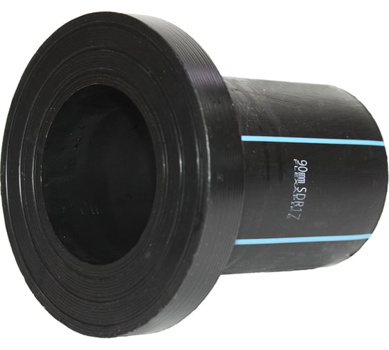 Изображение товара Втулка под фланец Флексапайп + ПЭ100, SDR17, Ø90, удлиненная FLEXAPIPE УТ0049745
