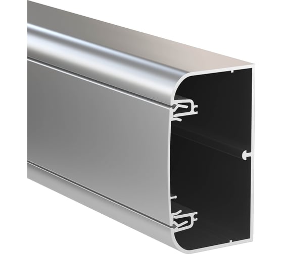 Изображение товара Алюминиевый кабель-канал DKC 90x50 мм, цвет серый металлик 2м 09599 09599DIY