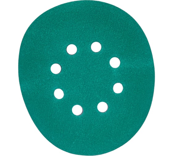 Изображение товара Диск абразивный с липучкой DTC-Film (green) 150 мм, 8 отверстий, P120, 5 шт BRUSHTEX 150G8-120