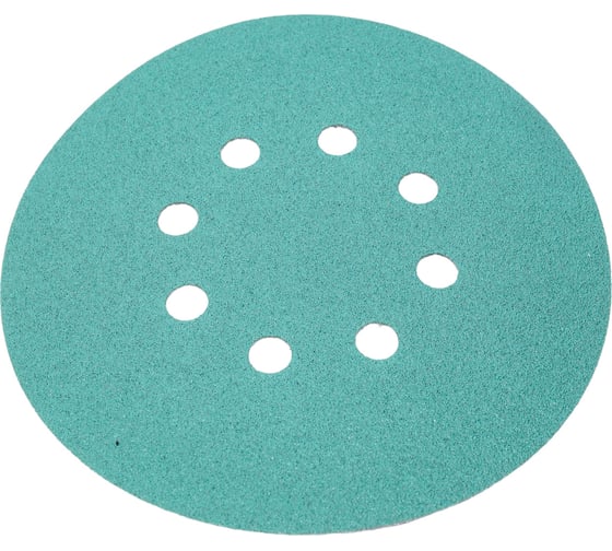Изображение товара Диск абразивный с липучкой DTC-Film (green) 150 мм, 8 отверстий, P100, 5 шт BRUSHTEX 150G8-100