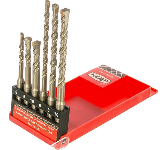 Изображение товара Буры для перфоратора SDS+ набор 6 шт. Кедр 28123